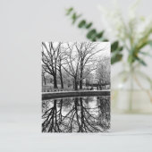 Central Park Black and White Landschaft Foto Postkarte (Stehend Vorderseite)