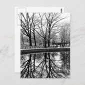 Central Park Black and White Landschaft Foto Postkarte (Vorne/Hinten)