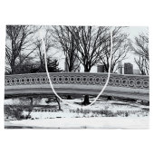 Central Park Bogen-Brücken-Foto Große Geschenktüte (Rückseite)