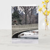 Central Park Bogen-Brücken-Foto Karte (Gelbe Blume)