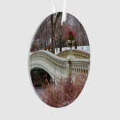 Central Park Bogen-Brücken-Foto Ornament (Vorderseite)
