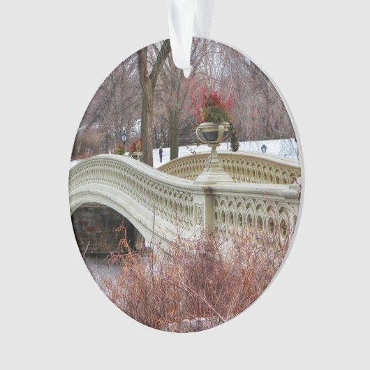 Central Park Bogen-Brücken-Foto Ornament (Vorderseite)