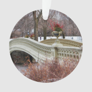 Central Park Bogen-Brücken-Foto Ornament