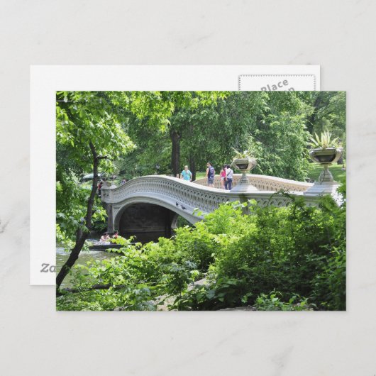 Central Park Bow Bidge Postkarte (Vorne/Hinten)