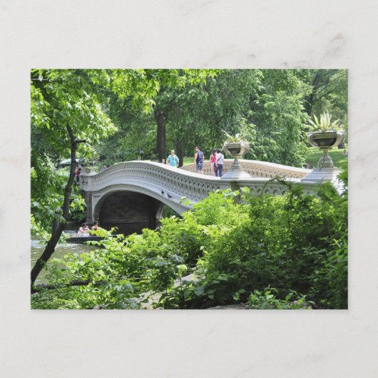 Central Park Bow Bidge Postkarte (Vorderseite)