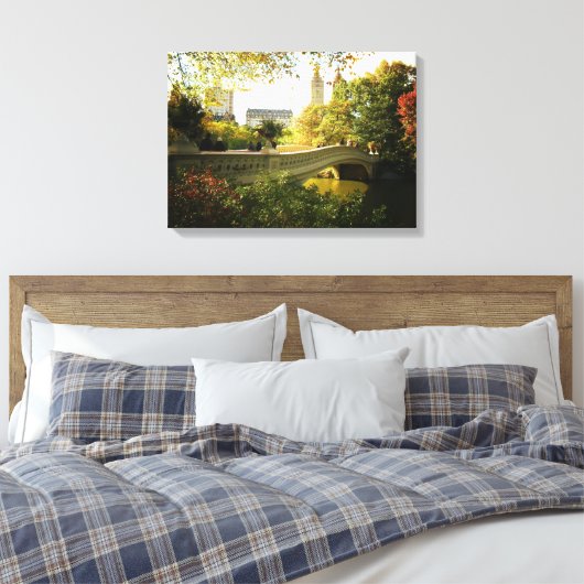 Central Park - Bow Bridge - Herbst Leinwanddruck (Insitu (Schlafzimmer))