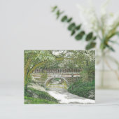 Central Park Bridge and Path Postkarte (Stehend Vorderseite)