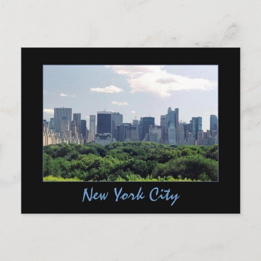 Central Park & Central Park Postkarte (Vorderseite)