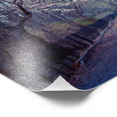 Central Park Cherry Blossom Pfad Fotodruck (Ecke)