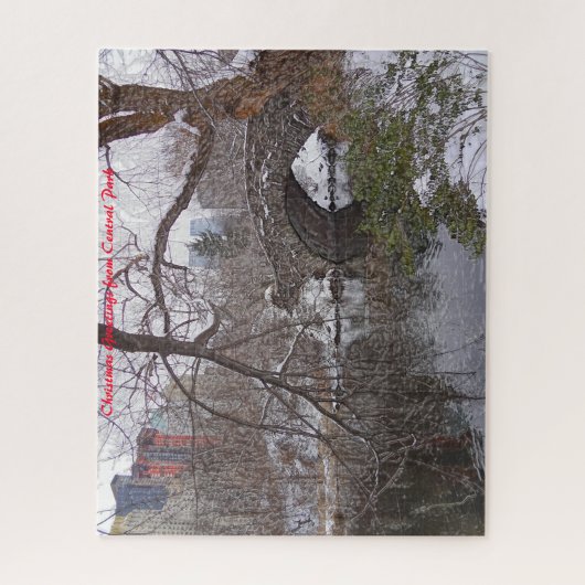 Central Park.Christmas Grüße Puzzle (Vertikal)