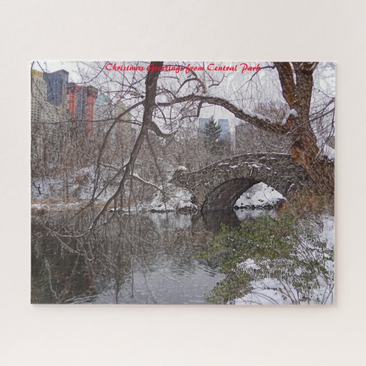 Central Park.Christmas Grüße Puzzle (Horizontal)