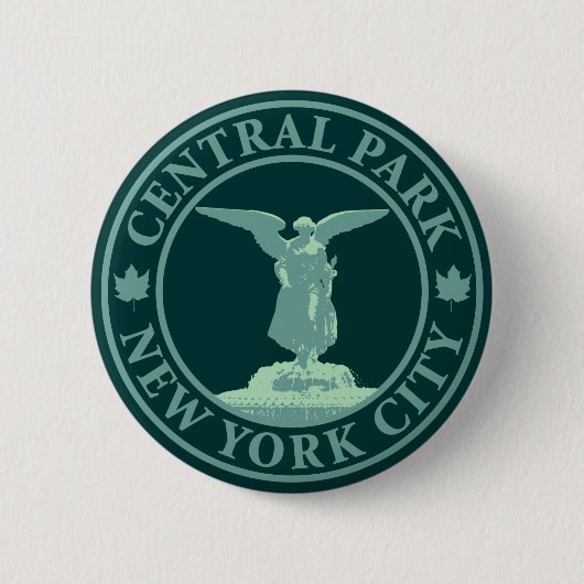 Central Park-Engel Button (Vorderseite)
