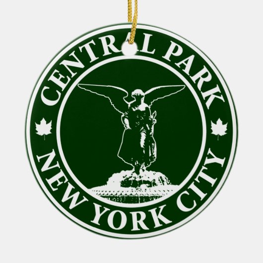 Central Park-Engel Keramik Ornament (Vorne)