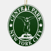 Central Park-Engel Keramik Ornament (Links)