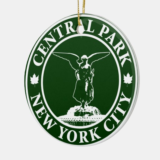 Central Park-Engel Keramik Ornament (Links)