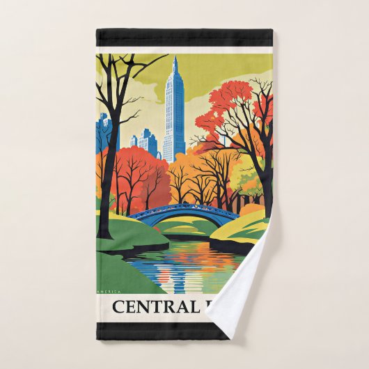 Central Park farbige Abbildung Handtuch (Handtuch)