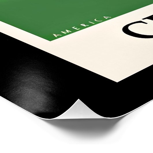 Central Park farbige Abbildung Poster (Ecke)