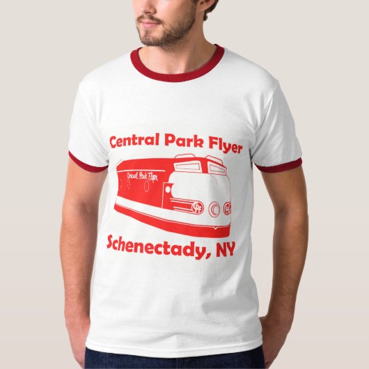 Central Park Flyer Zug ab Schenectady T - Shirt (Vorderseite)
