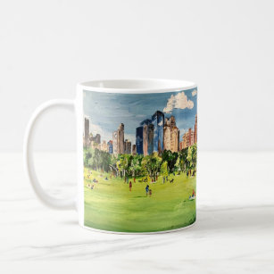 "Central Park" Gemälde von Willowcatdesigns Kaffeetasse