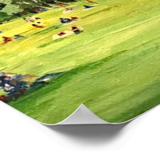 "Central Park" Gemälde von Willowcatdesigns Poster (Ecke)