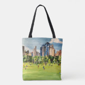 "Central Park" Gemälde von Willowcatdesigns Tasche (Rückseite)