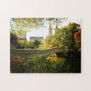 Central Park-Herbst-Puzzlespiel - Bogen-Brücke Puzzle