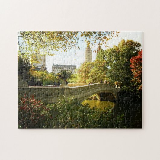 Central Park-Herbst-Puzzlespiel - Bogen-Brücke Puzzle (Horizontal)