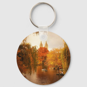 Central Park-Herbst Romance Schlüsselanhänger
