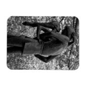 Central Park Herbst: Romeo & Julia Statue 01 B&W Magnet (Horizontal)