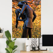Central Park Herbst: Romeo & Julia Statue 01 Poster (Heimbüro)
