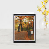 Central Park im Herbst Karte (Gelbe Blume)