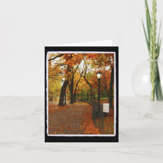 Central Park im Herbst Karte