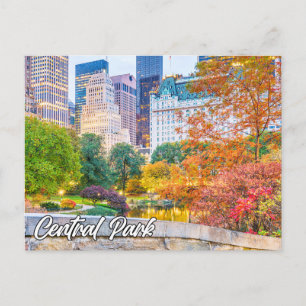 Central Park, im Herbst, New York City, USA Postkarte
