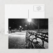 Central Park im Winter Postkarte (Vorne/Hinten)