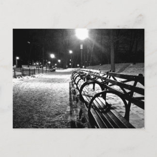 Central Park im Winter Postkarte