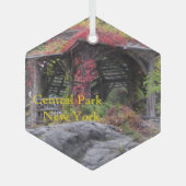 Central Park in New York Ornament Aus Glas (Vorderseite)