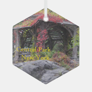 Central Park in New York Ornament Aus Glas