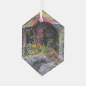 Central Park in New York Ornament Aus Glas (Vorderseite Links)
