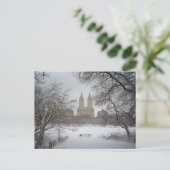 Central Park in Snow, New York City Postkarte (Stehend Vorderseite)