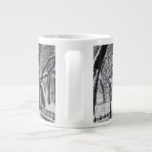 Central Park in Winter 2 Jumbo-Tasse (Rückseite)