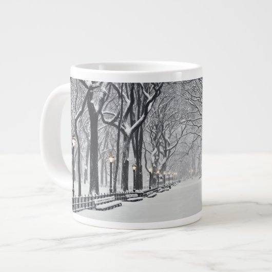 Central Park in Winter 2 Jumbo-Tasse (Vorderseite Links)