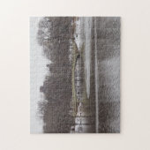 Central Park Lake Bow Bridge New York City NYC Puzzle (Vertikal)