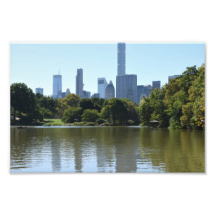 Central Park Lake New York City NYC Architecture Fotodruck