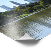 Central Park Lake New York City NYC Architecture Fotodruck (Ecke)