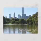 Central Park Lake New York City NYC Fotografy Postkarte (Vorderseite)