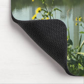 Central Park Lake New York City NYC Skyline Blume Mousepad (Ecke)