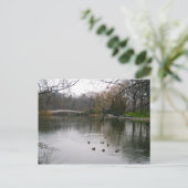 Central Park Lake NYC New York City Travel Foto Postkarte (Stehend Vorderseite)