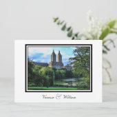 Central Park Lake, San Remo NYC Wedding Einladung (Stehend Vorderseite)