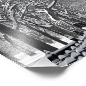 Central Park Mall Winter Szene Fotodruck (Ecke)