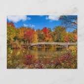 Central Park, Manhattan, Herbst Postkarte (Vorderseite)
